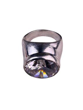 Basina Mens Silver 925 Ring With Cubic Zirconia Statement Design